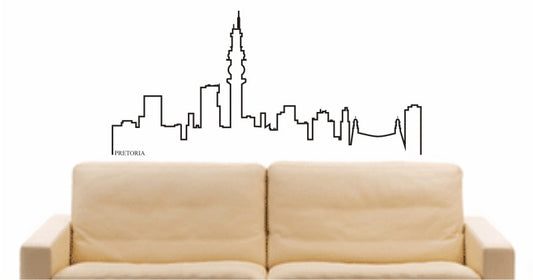 WANDTATTOO e689 Skyline Stadt - Pretoria (South Africa) Design 4