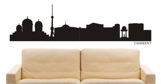 WANDTATTOO e693 Skyline Stadt - Taschkent (Usbekistan) Design 1