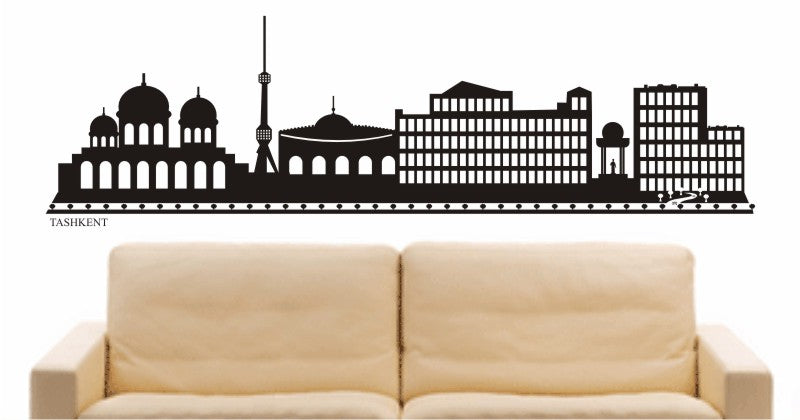 WANDTATTOO e693 Skyline Stadt - Taschkent (Usbekistan) Design 2