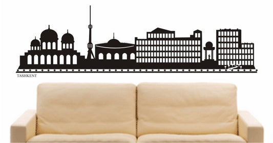 WANDTATTOO e693 Skyline Stadt - Taschkent (Usbekistan) Design 2