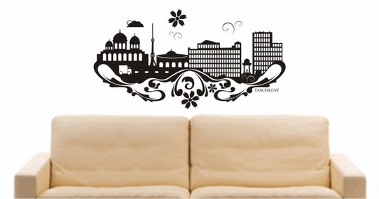 WANDTATTOO e693 Skyline Stadt - Taschkent (Usbekistan) Design 3