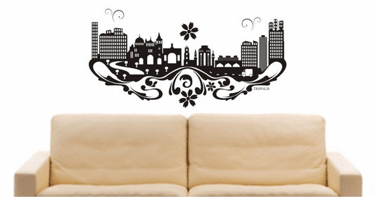 WANDTATTOO e696 Skyline Stadt - Tripolis Design 3
