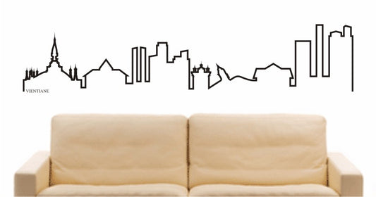 WANDTATTOO e702 Skyline Stadt - Vientiane ( Laos) Design 4