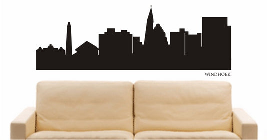 WANDTATTOO e708 Skyline Stadt - Windhoek (Namibia) Design 1
