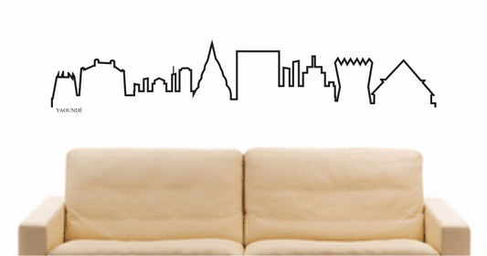 WANDTATTOO e710 Skyline Stadt - Yaoundé (Kamerun) Design 4