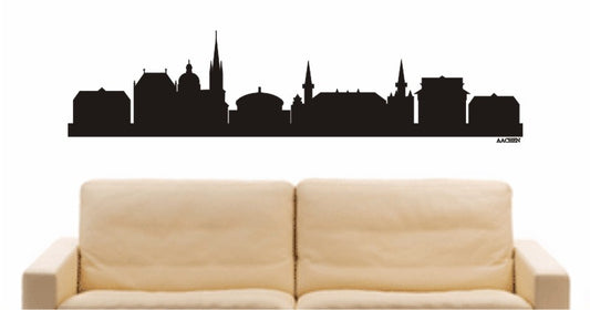 WANDTATTOO e712 Skyline Stadt - Aachen (Deutschland) Design 1