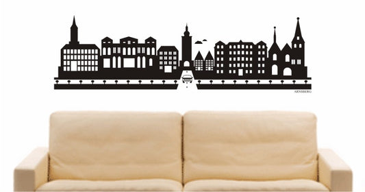 WANDTATTOO e715 Skyline Stadt - Arnsberg (Deutschland) Design 2