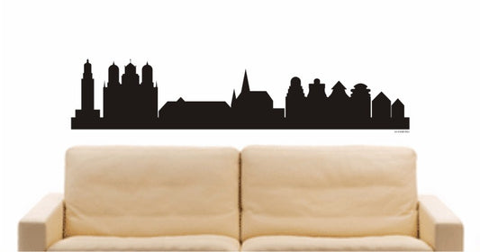 WANDTATTOO e717 Skyline Stadt - Augsburg (Deutschland) Design 1