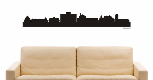 WANDTATTOO e726 Skyline Stadt - Bergkamen (Deutschland) Design 1