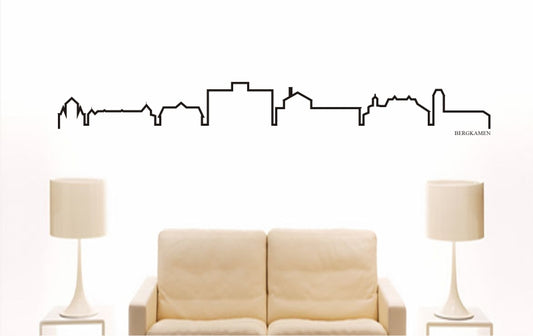 WANDTATTOO e726 Skyline Stadt - Bergkamen (Deutschland) Design 4
