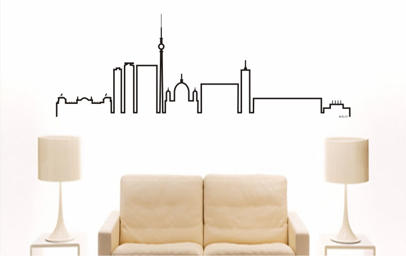 WANDTATTOO e727 Skyline Stadt - berlin (Deutschland) Design 4