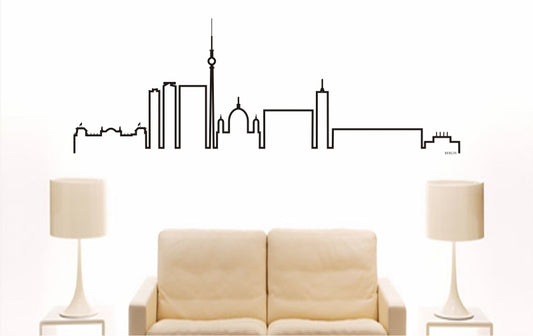 WANDTATTOO e727 Skyline Stadt - berlin (Deutschland) Design 4