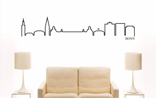 WANDTATTOO e731 Skyline Stadt - Bonn (Deutschland) Design 4