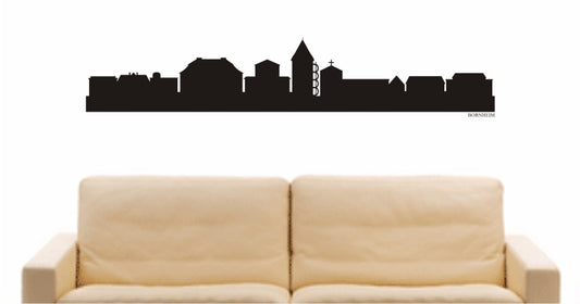 WANDTATTOO e732 Skyline Stadt - Bornheim (Deutschland) Design 1
