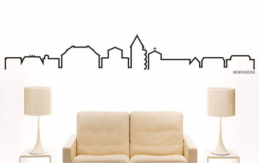 WANDTATTOO e732 Skyline Stadt - Bornheim (Deutschland) Design 4