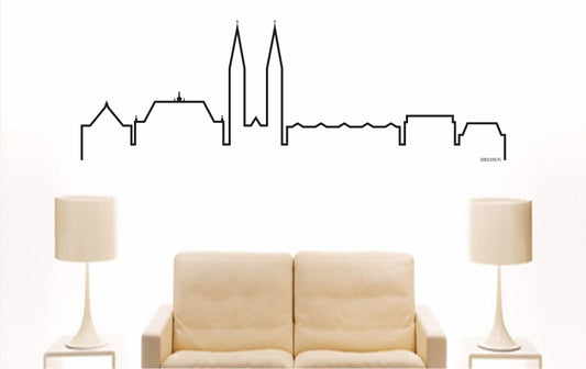 WANDTATTOO e736 Skyline Stadt - Bremen (Deutschland) Design 4