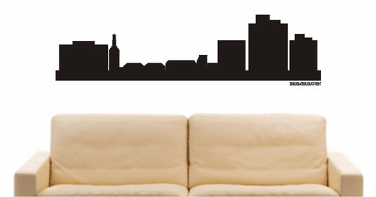 WANDTATTOO e737 Skyline Stadt - Bremerhaven (Deutschland) Design 1