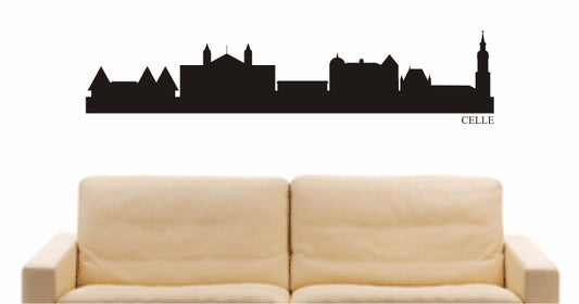 WANDTATTOO e739 Skyline Stadt - Celle (Deutschland) Design 1