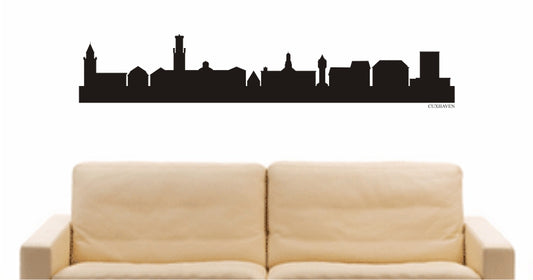 WANDTATTOO e742 Skyline Stadt - Cuxhaven (Deutschland) Design 1