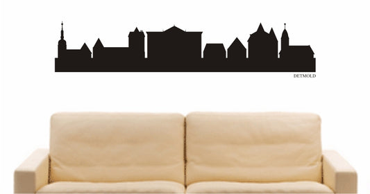WANDTATTOO e746 Skyline Stadt - Detmold (Deutschland) Design 1