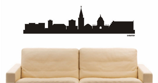 WANDTATTOO e749 Skyline Stadt - Dorsten (Deutschland) Design 1