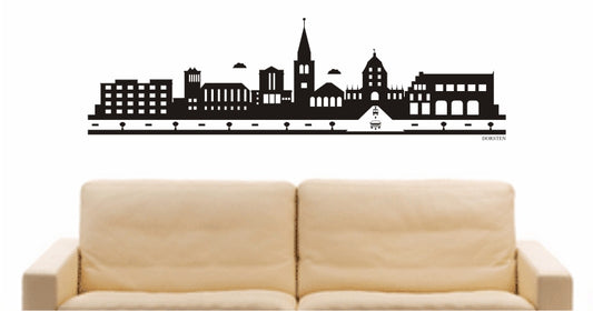 WANDTATTOO e749 Skyline Stadt - Dorsten (Deutschland) Design 2