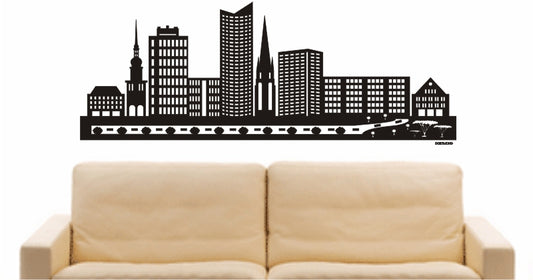 WANDTATTOO e750 Skyline Stadt - Dortmund (Deutschland) Design 2