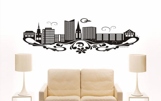 WANDTATTOO e750 Skyline Stadt - Dortmund (Deutschland) Design 3
