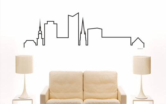 WANDTATTOO e750 Skyline Stadt - Dortmund (Deutschland) Design 4
