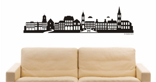 WANDTATTOO e763 Skyline Stadt - Euskirchen (Deutschland) Design 2