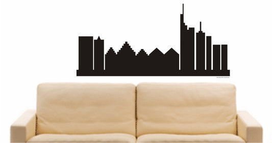 WANDTATTOO e767 Skyline Stadt - Frankfurt am Main (Deutschland) Design 1