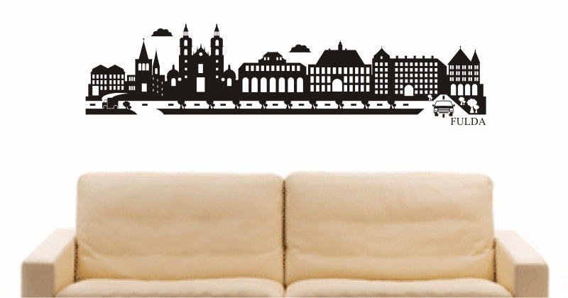 WANDTATTOO e770 Skyline Stadt - Fulda (Deutschland) Design 2