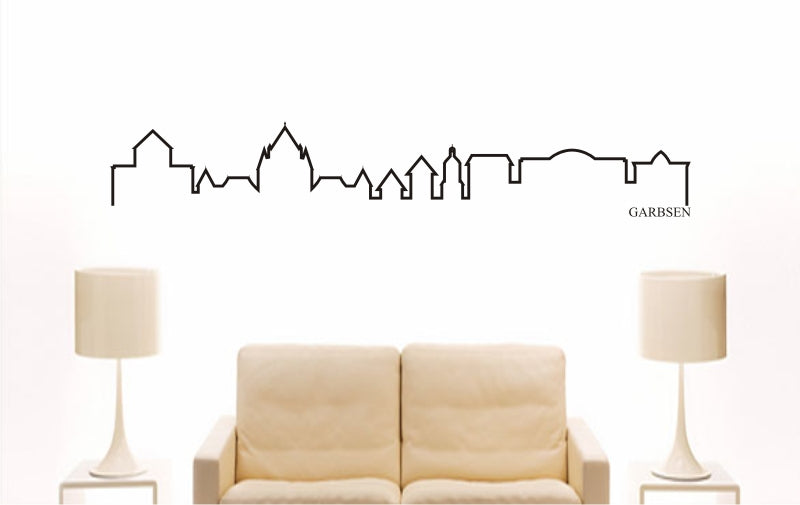 WANDTATTOO e772 Skyline Stadt - Garbsen (Deutschland) Design 4