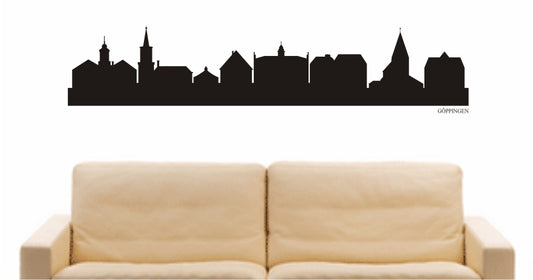 WANDTATTOO e777 Skyline Stadt - Göppingen (Deutschland) Design 1