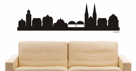 WANDTATTOO e778 Skyline Stadt - Görlitz (Deutschland) Design 1
