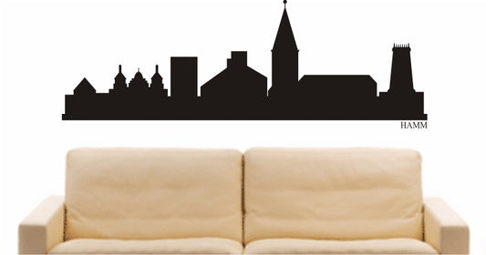 WANDTATTOO e788 Skyline Stadt - Hamm (Deutschland) Design 1