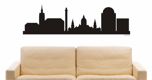 WANDTATTOO e790 Skyline Stadt - Hannover (Deutschland) Design 1