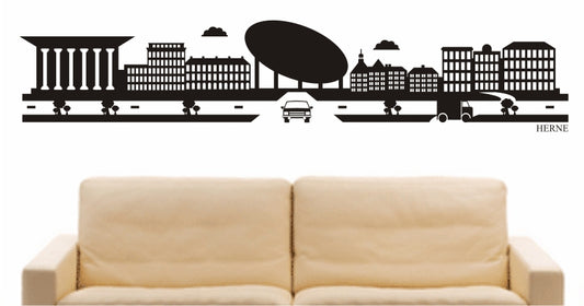 WANDTATTOO e797 Skyline Stadt - Herne (Deutschland) Design 2