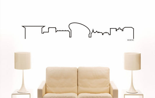 WANDTATTOO e797 Skyline Stadt - Herne (Deutschland) Design 4