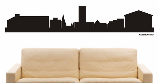 WANDTATTOO e806 Skyline Stadt - Kaiserslautern (Deutschland) Design 1