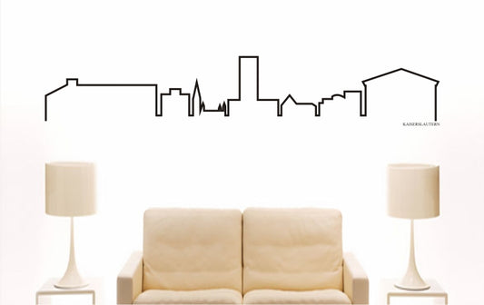WANDTATTOO e806 Skyline Stadt - Kaiserslautern (Deutschland) Design 4