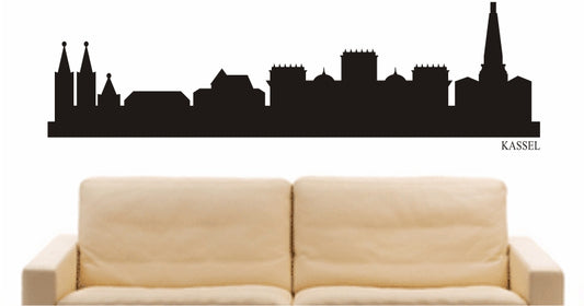 WANDTATTOO e808 Skyline Stadt - Kassel (Deutschland) Design 1