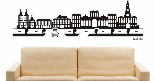 WANDTATTOO e808 Skyline Stadt - Kassel (Deutschland) Design 2