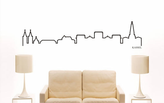 WANDTATTOO e808 Skyline Stadt - Kassel (Deutschland) Design 4