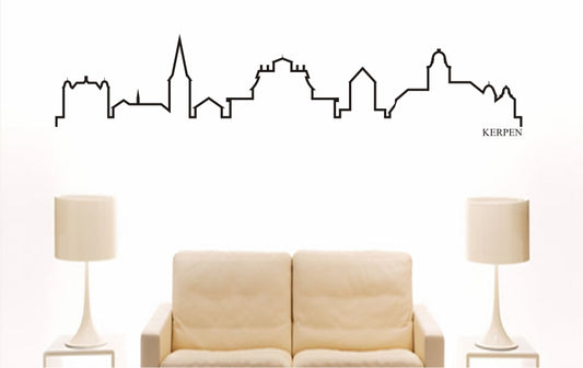 WANDTATTOO e810 Skyline Stadt - Kerpen (Deutschland) Design 4