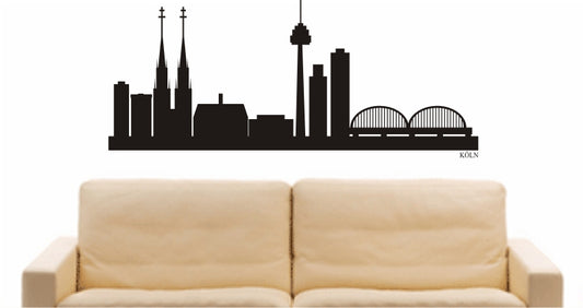 WANDTATTOO e814 Skyline Stadt - Köln (Deutschland) Design 1