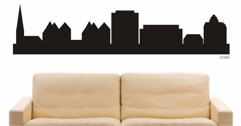 WANDTATTOO e830 Skyline Stadt - Peine (Deutschland) Design 1