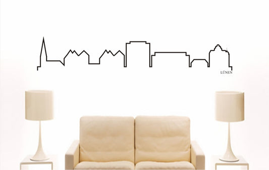 WANDTATTOO e830 Skyline Stadt - Peine (Deutschland) Design 4