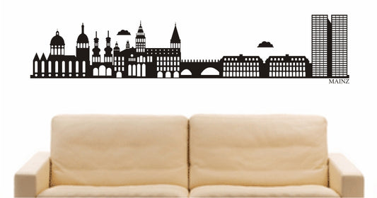WANDTATTOO e832 Skyline Stadt - Mainz (Deutschland) Design 2