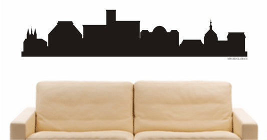 WANDTATTOO e840 Skyline Stadt - Mönchengladbach (Deutschland) Design 1